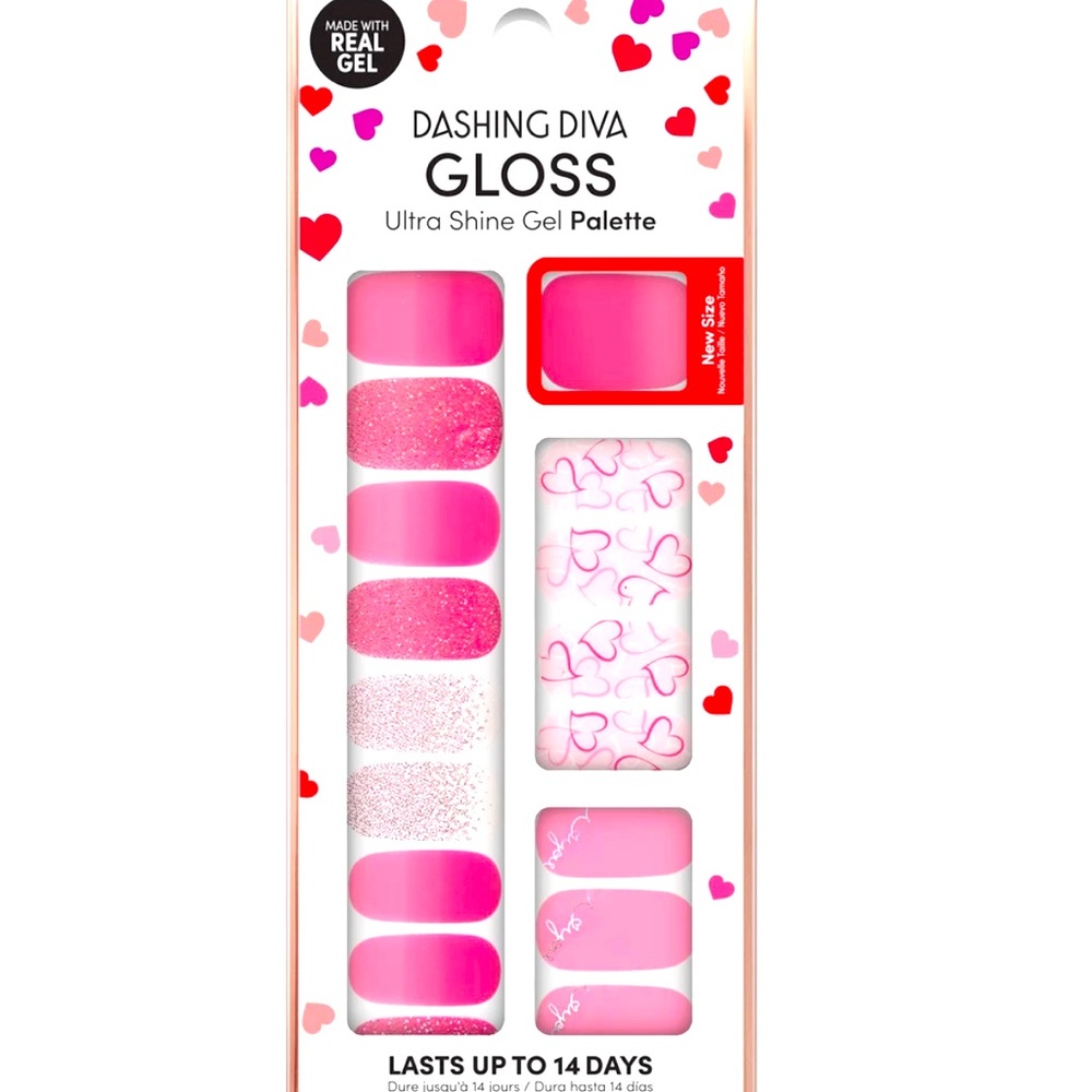 Dashing Diva Gloss Ultrashine Nail Strips made with real gel +GWP